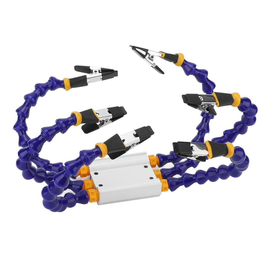 Soldering Helping Hands ABS Flexible Arm Aluminum Alloy Base Third Hand Soldering Tool with