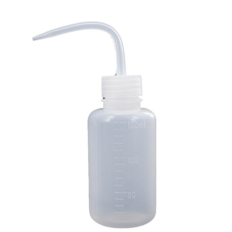 Haishidike HKQS-106 LDPE Squeeze Wash Bottle with Bent Spout 150ml