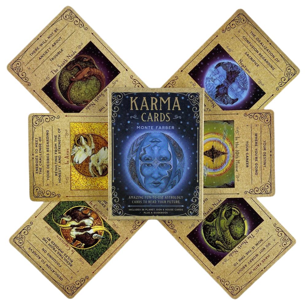Karma Oracle Cards Amazing Fun To Use Astrology For Read Future A 36 English Divination Edition Deck Borad Games