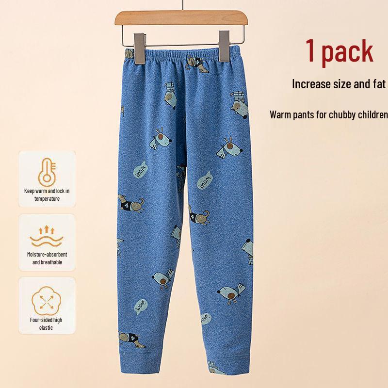 

Бавовняні штани з вовною великого розміру для хлопчиків, вільний крій, для осені та зими. 140 fits height 130-140cm, under 90 jin