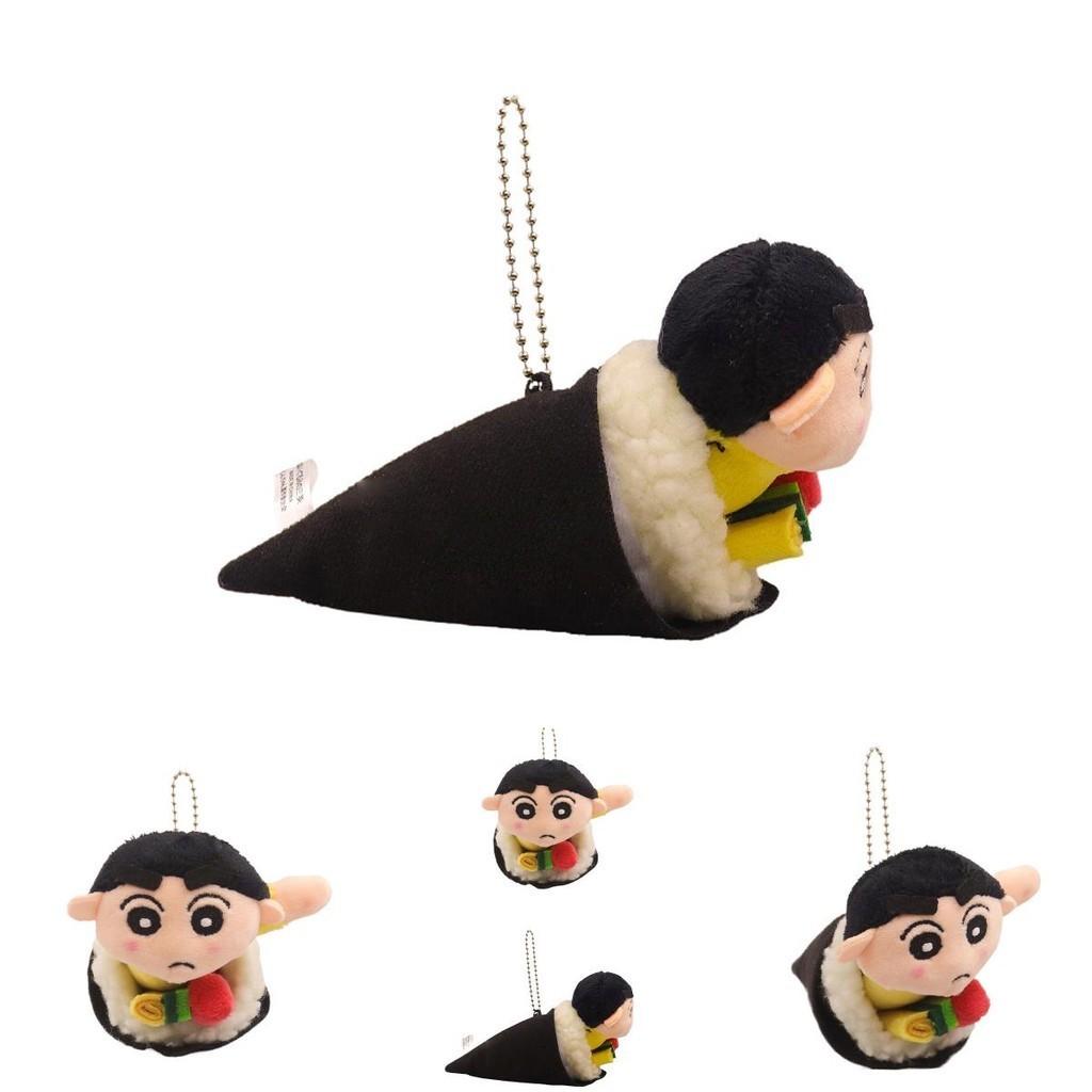 Adorable Cartoon Crayon Shin-chan Plush Keychain Toy Sushi Roll Shin-chan