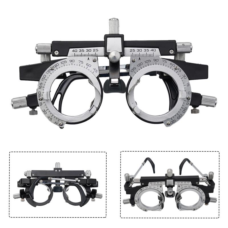 Lightweight Metal Or Plastic Trial Frame Trial Frame 15.50*6.00*3.50cm Lenses Can Be Rotated 32.5mm. Practical