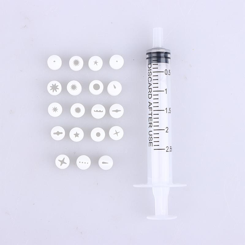 19/21Pcs Set Mini Nozzle For Pottery Clay Dessert Food Toy Milk Cream Clay Diy Miniature Cake Dessert Piping Tip Clay Ceramic