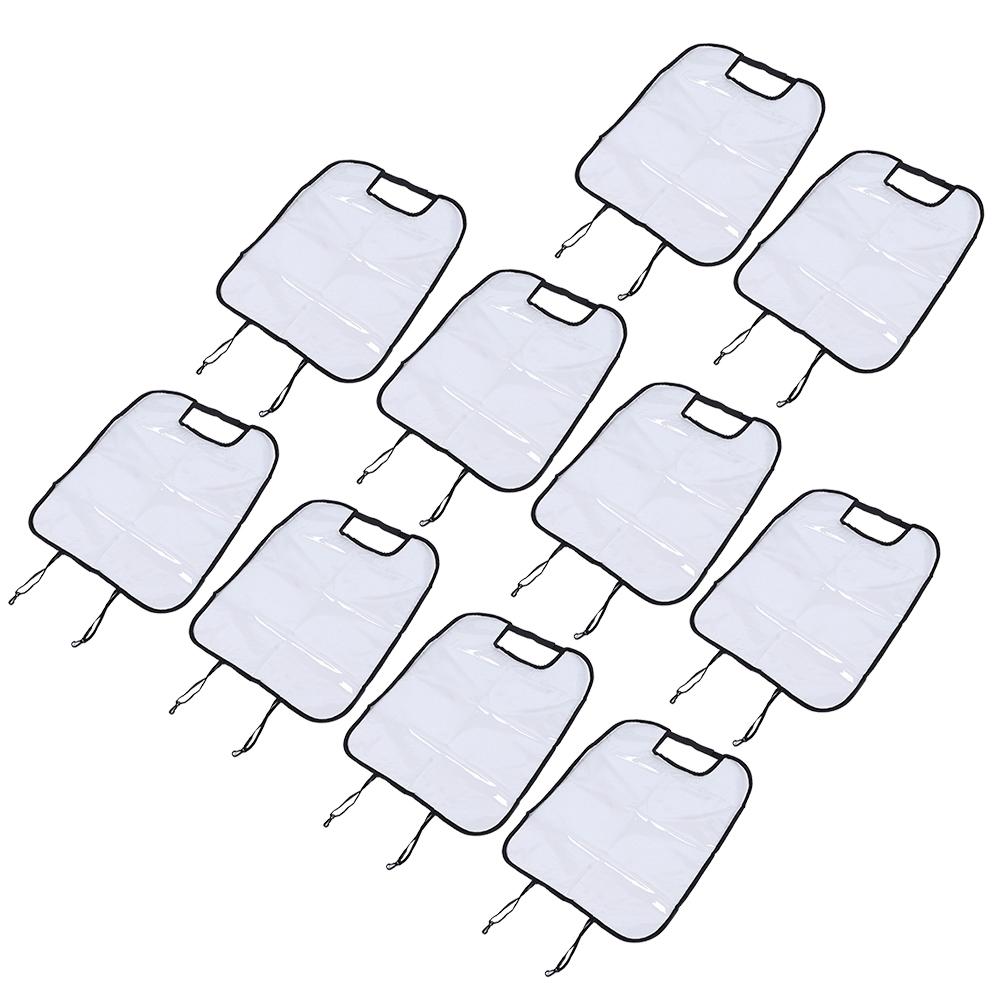 

10pcs Seat Back Protective Clean Cover Child Baby Kick Anti Dirty Mud Mat for Car Truck SUVBlack чорний