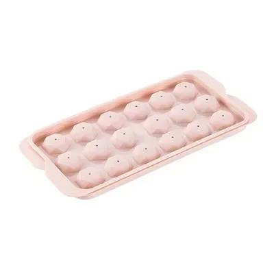 Kitchen Household Pink Blue Large Round Cone Tray with Lid Plastic Ice Cube Mold Refrigerator Spherical Ice Box Convenience Tool