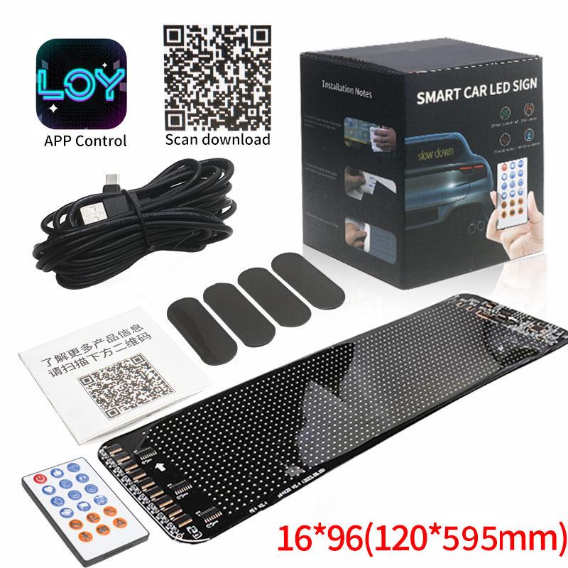 

Портативная светодиодная наклейка на автомобиль: Межграничный мягкий экран, гибкий и редактируемый через приложение