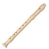 6-hole and 8-hole ABS Recorder for Students and Children Felt Pouch 8-hole German-style Soprano White Recorder