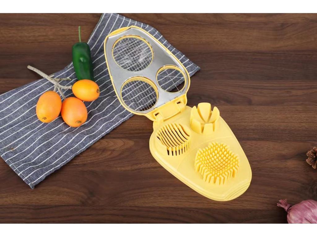 3-in-1 Multifunctional Egg and Fruit Slicer Tool