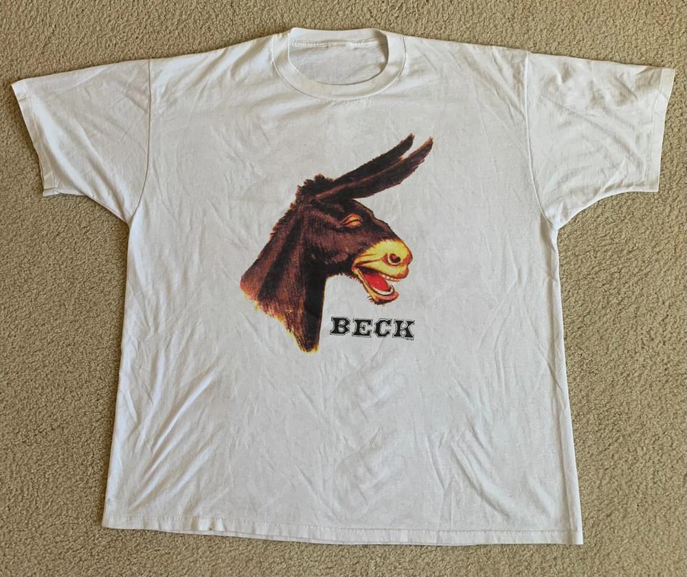 90s Beck Odelay Album Promo CONCERT White All Size Gift Fan Shirt HH916 Unisex T-Shirt S