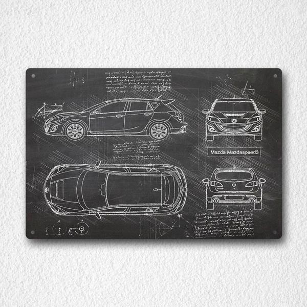 Mazda MX-5 Miata Car Metal Tin Sign Wall Decor Fashion Art Decor Poster,Man Cave,Garage,Bar