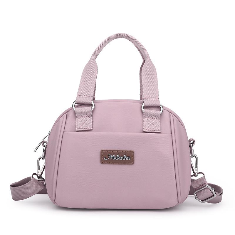 

Жіноча сумка кросбоді Сумка для мами Однотонна сумочка Багатошарова сумка-мушля Сумка на плече для поїздок рожевий