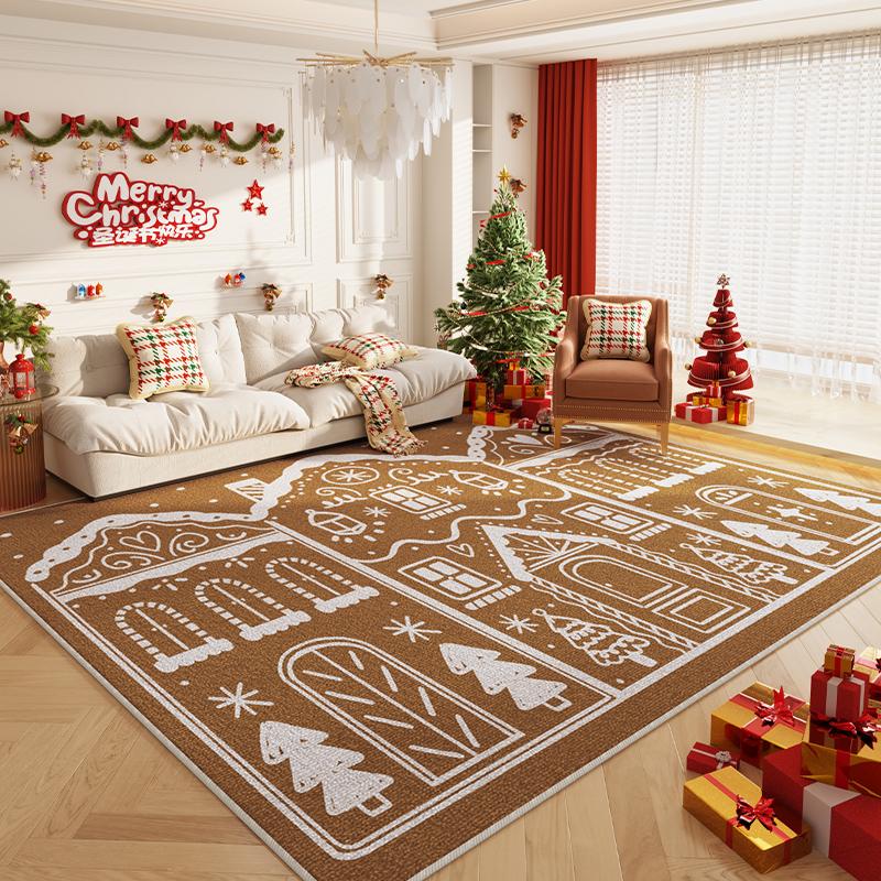 Rug Christmas Winter Seasonal Warmth Floor Mat For Living Room And Bedroom Cold Weather Home Decoration