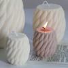Bougie Forme Boule à Vis Moule en Silicone Bande Tournante Savon Parfumé Moule Bricolage Torsions Ondulées Géométrie Résine Ciment Moules Décoration Maison