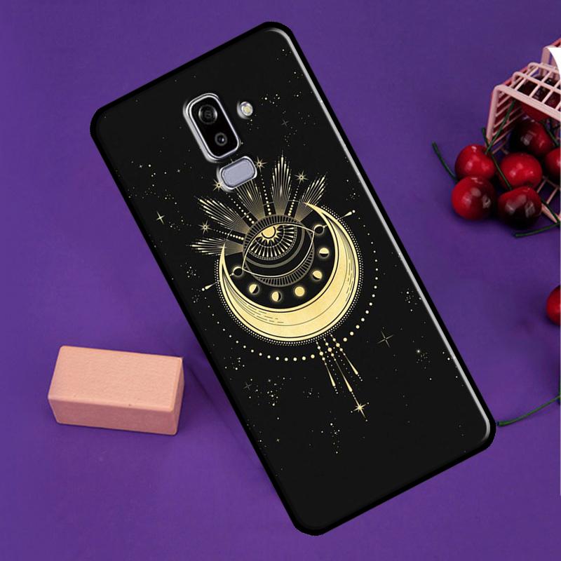 Galaxy Moon Stars Phase Totem Art Phone Case For Samsung Galaxy J5 J3 J7 J1 A3 A5 2017 2016 J4 J6 J8 A7 A9 A6 A8 Plus 2018