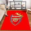 Arsenal Logo carpet Set Red Designed floor mat, suitable as a non-slip mat for the living room or bedroom sofa