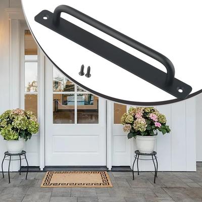 Modern Style Pull Push Door Handle, Comfortable Touch, Long Lasting Support, for Barn Doors, Wood/Aluminum Doors