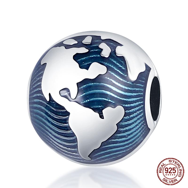 Original Ocean Series Fit 3Mm Bracelet 100% Authentic Copper Turtle Crab Mermaid Charm Beads Diy Jewelry Gift