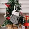 Xmas Tree Hanging Decorations Christmas Tableware Holder, Knitted Stockings Spoon Knife Fork Decorative Pendants for Trees Bag Fireplace, Tree,