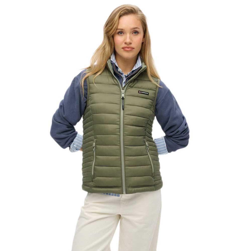 Superdry Damen Grün Daunenweste Fuji Lite Padded - Bild 3