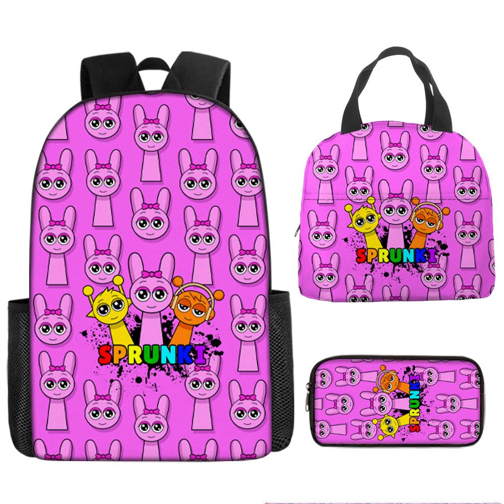 Rhythm Box Children's School Bag 1 piece minimum order new sprunki printed large-capacity campus student backpack