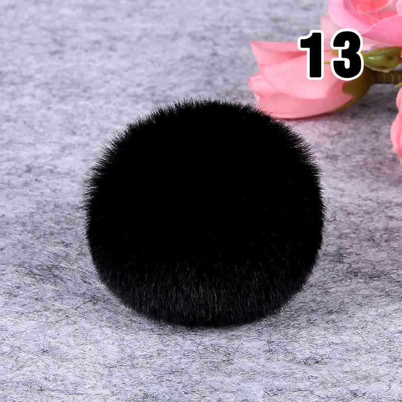 20PCS Imitation Rabbit Fur Ball Handmade Clothing Bag Decoration Artificial Fluffy Soft Pompons Colorful Balls for DIY Keychain