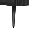 TV Cabinet In Black Oak Look 150 X 30 X 50 Cm Engineered Wood