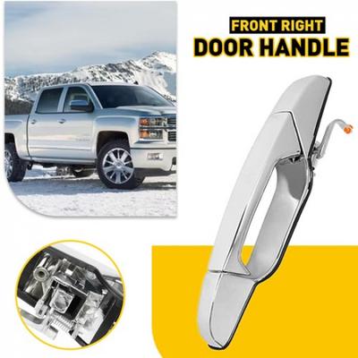 Fit 2007-2013 Chevy Outside GMC Handle Door Front Passenger Right Side RH Chrome