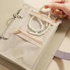 Jewelry Storage Book Set, PU Leather Travel Organizer, with 5 Removable Soft Velvet Pages Design, Jewelry Pouch for Necklaces Rings Earrings