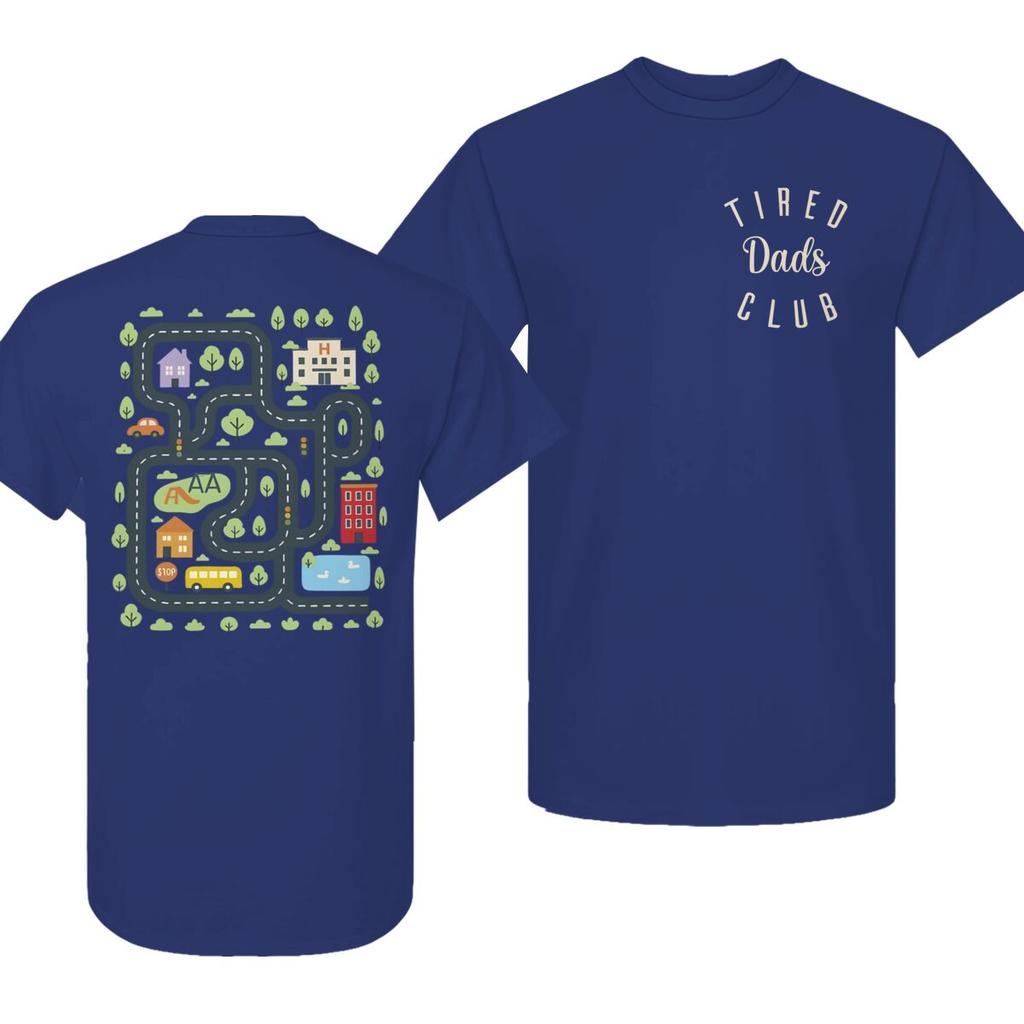 Unisexs Clothing Fathers Day Gifts Tired Dads Tshirts Tired Dads Club Shirt Unisex Creative Printing Short Sleeve Vintage Tees