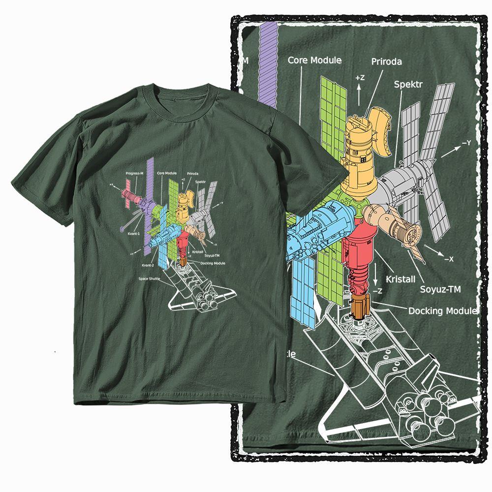 G39 Army Green oneck 100 Cotton Astronaut Printed Unisexs Tshirt Streetwear Big Size Cool Unisexs Tee Tshirt S