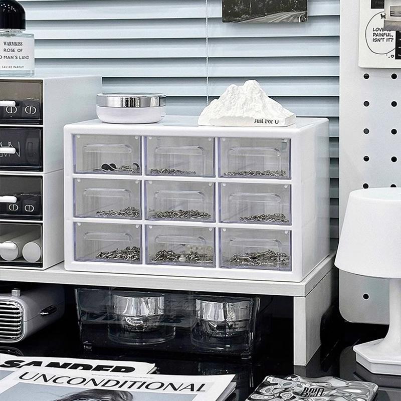 Plastic Drawer Jewelry Organizer Box Household Women Necklace Earrings Miniature Storage Display Boxes Makeup Jewelry Ornaments Organizers Boxes Gifts