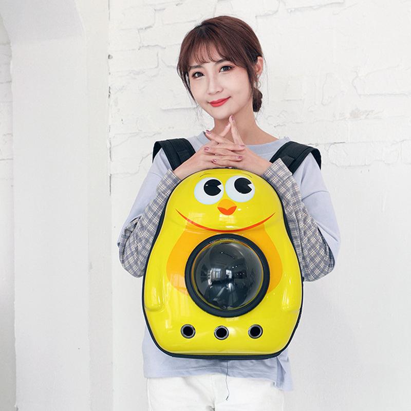 Cat Bag Dog Backpack Transparent Large-capacity Shoulder Portable Pet Bag Going Out Space Capsule Pet Supplies