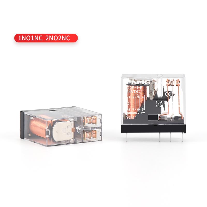 ENMG G2R-2-12VDC 24VDC Miniature Relay G2R-1-24VDC G2R-1-E 5V Flame Retardant Dustproof ABS High-Transparency Material Relays 5