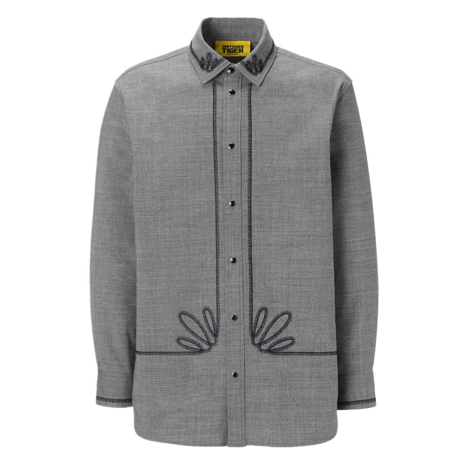 

Onitsuka Tiger Comfortable Long Sleeve Shirt Men shirts 2181B037-020 S