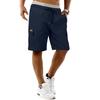 Mens Lightweight Cargo Shorts With Elastic Waistband Drawstring And Multiple Pockets For Daily Wear And Outdoor Activities