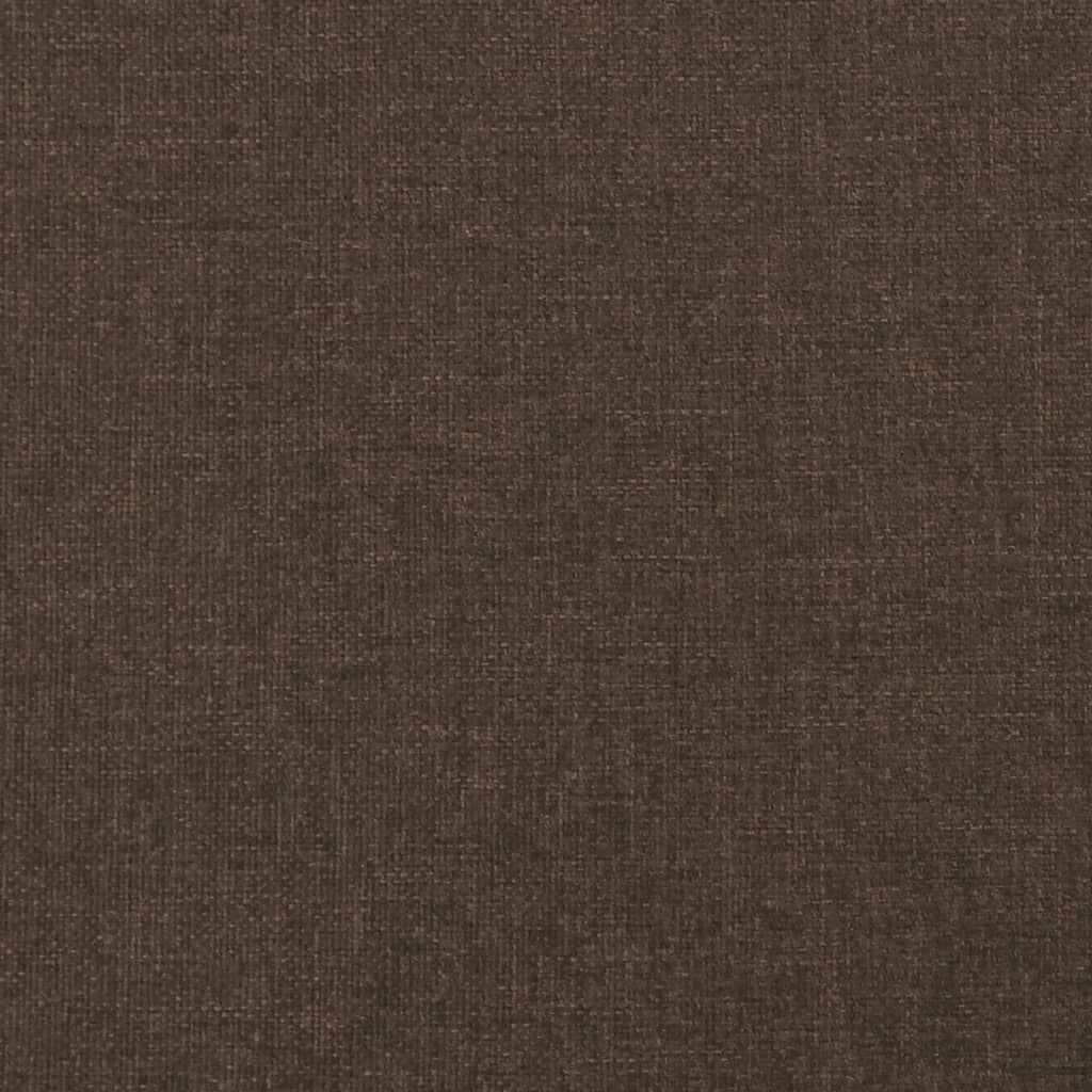 Vidaxl Bed Frame Without Mattress, Dark Brown, 140X190 Cm, Fabric