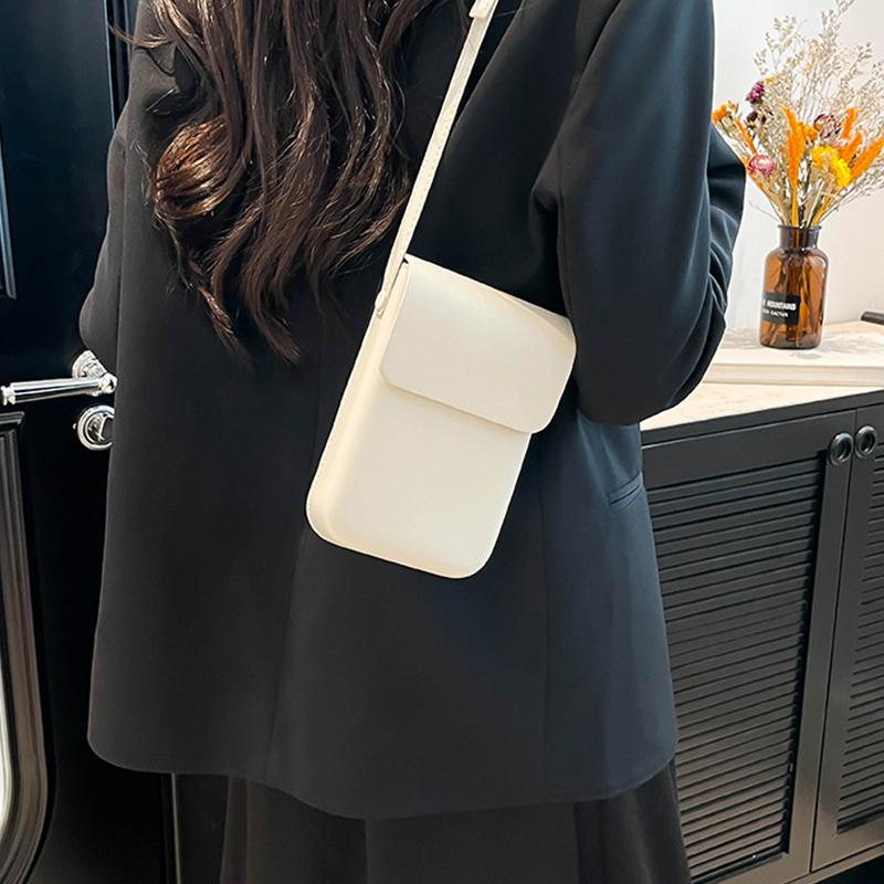 Flap Crossbody Bags Women Mini PU Leather Shoulder Purses and Handbags for Girls Ladies Phone Simple Crossbody Bag