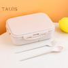 Boîte de rangement de déjeuner, support alimentaire antidérapant, facile à transporter, conteneur de stockage de nourriture familial pratique, fournitures scolaires