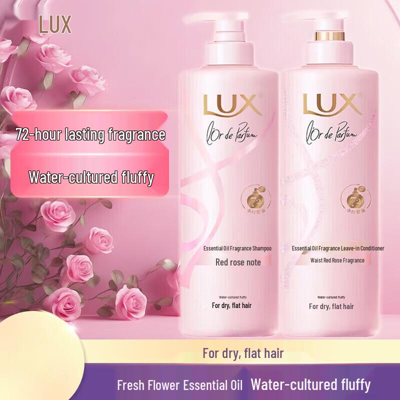Lux Red Rose Essential Oil Shampoo & Conditioner Set