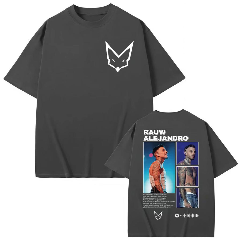 Singer Rauw Alejandro Graphic T Shirts Men Women Clothing High Street Fashion Trend T-shirt Summer Loose Cotton T-shirts