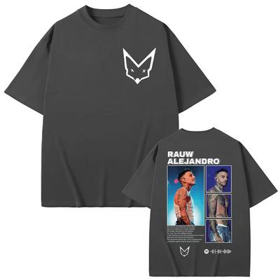 Singer Rauw Alejandro Graphic T Shirts Men Women Clothing High Street Fashion Trend T-shirt Summer Loose Cotton T-shirts