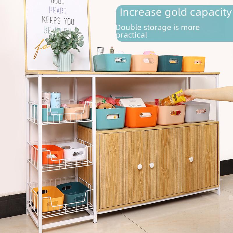 Rectangular Desktop Storage Box for Office, Desk, Key, Cosmetics, or Kitchen Items