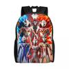 Custom 3D Print Ultramanes Anime Backpacks for Girls Boys School College Travel Bags Women Men Bookbag Fits 15 Inch Laptop