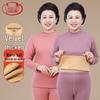 Langsha Women's Plus Velvet Thick Thermal Underwear Set for Middle-Aged & Elderly
