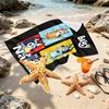Custom Name Personalized Bluey Print Beach Towel, for Trip Camping Beach Party Home Decor, Birthday Gift for Family & Friends
