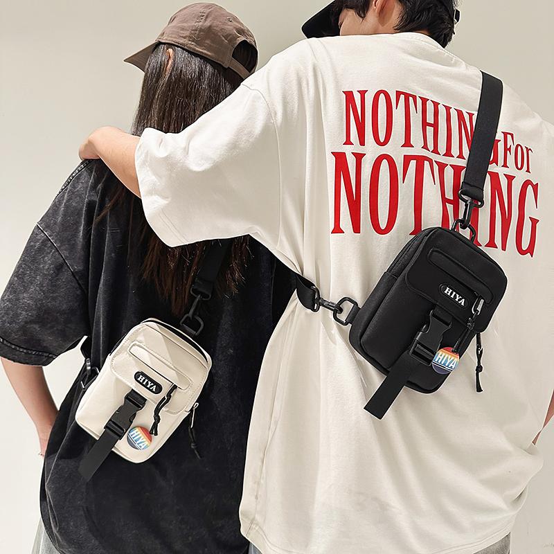 Men Mini Chest Bag Women Commuter Mobile Phone Bag Shoulder Bag