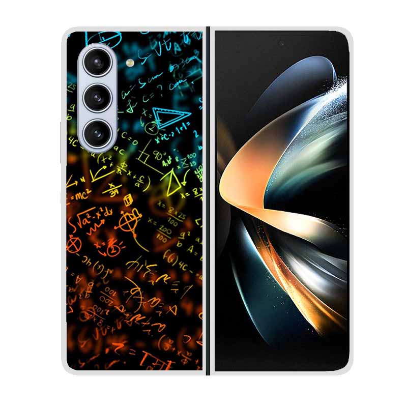 For Samsung Galaxy Fold 6 Case Cool Space Animal Clear Hard Phone Cases for Galaxy Z Fold6 5G 2024 Back Cover Zfold6 Shells Capa