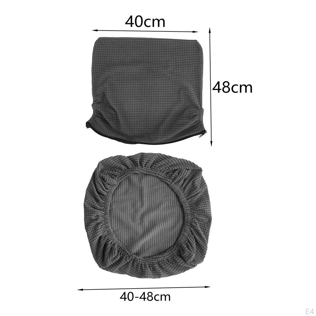 Chair Cover, Dining Stretchable Back Office Seat Protector