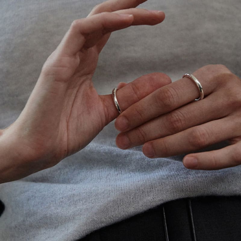 

green [925 silver] Five.silver.175 / all ring No. 19