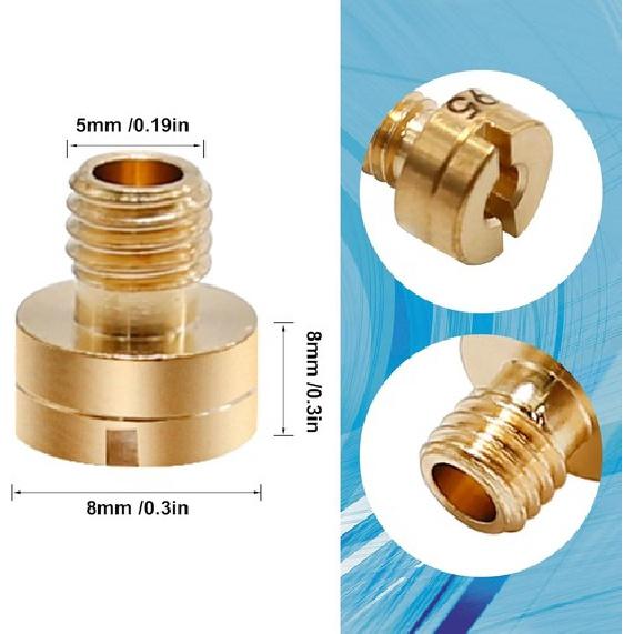 25 Pcs Carburetor Main Jet Kit Replacement for VM22 VM24 VM26 Carburetor 40 PCS